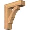 Ekena Millwork Balboa Block Smooth Bracket w/ Offset Brace, Western Red Cedar, 7 1/2"W x 26"D x 30"H BKT0806X26X30BOA05SWR - alternate 1
